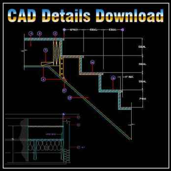 Stair Design Ideas,cuts and ladder detail,Section Stairs,Building Details,CAD drawings downloadable in dwg files