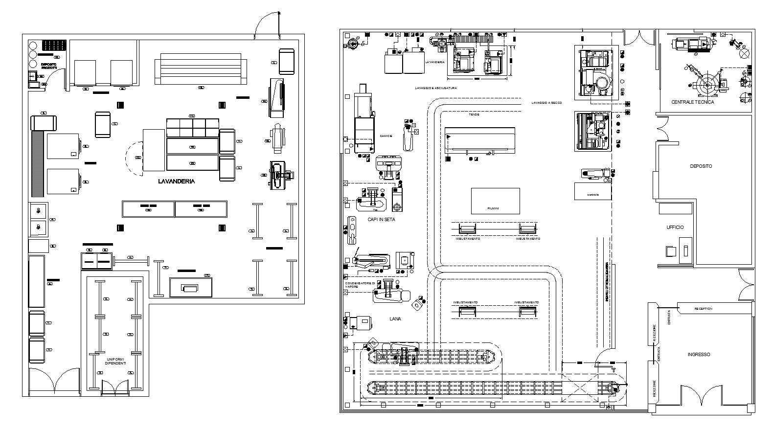 Laundry plan design 【Free Download Architectural Cad Drawings】