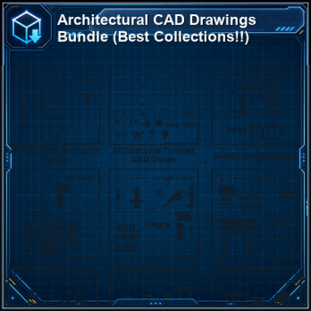 Architectural CAD Drawings Bundle (Best Collections!!) product thumbnail