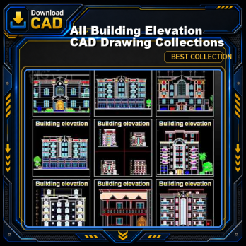 【All Building Elevation CAD Drawing Collections】(Best Collections!!)