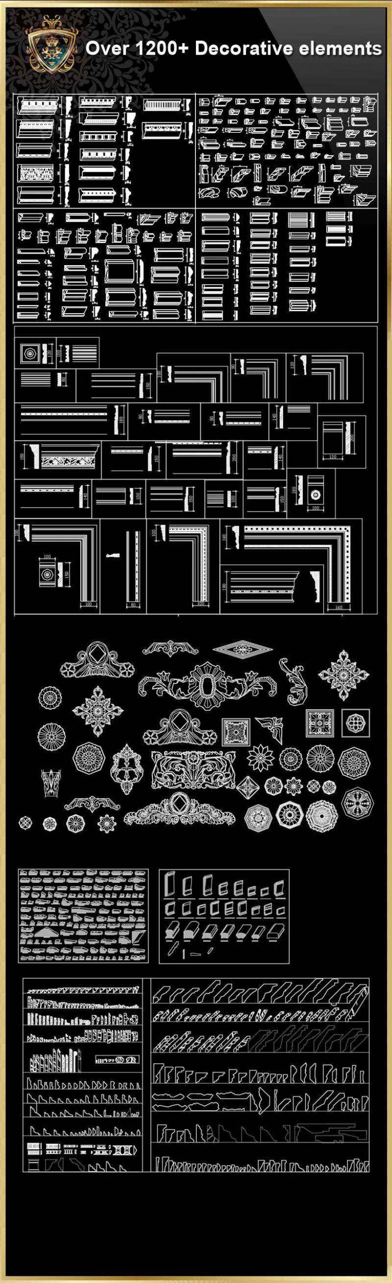 Over 1200+ Crown molding,Chair-rail,Door Trim,Skirting Board,Corner Post,Plain Molding - Image 2