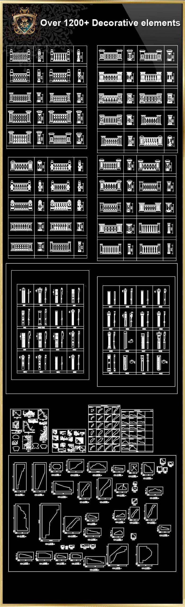 Over 1200+ Corner Post,Plain Molding,Crown molding,Chair-rail,Door Trim,Skirting Board,Decorative Elements - Image 23