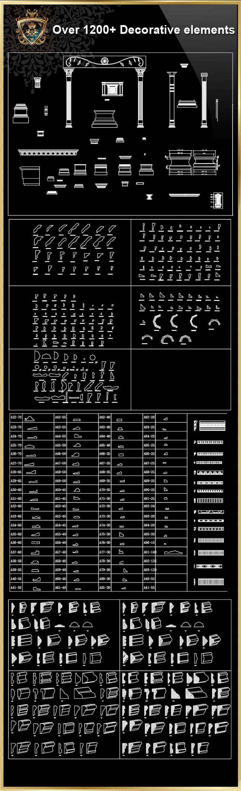 Over 1200+ Crown molding,Chair-rail,Door Trim,Skirting Board,Corner Post,Plain Molding - Image 22