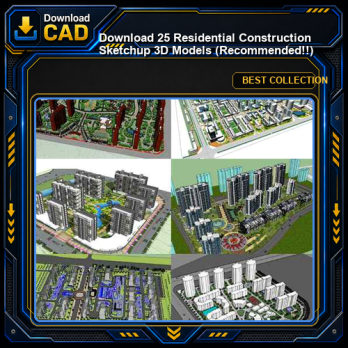 【Download 25 Residential Construction Sketchup 3D Models】 (Recommanded!!)