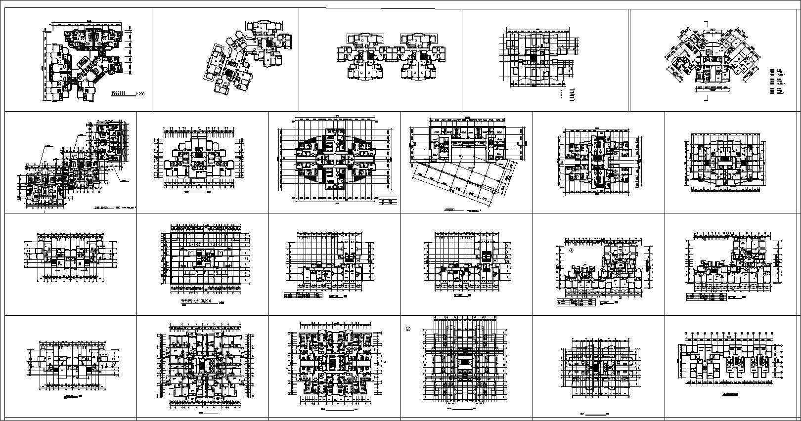 ★【Over 130+ Architecture Layout,Building Plan Design CAD Design,Details Collection】Residential Building Plan@Autocad Blocks,Drawings,CAD Details,Elevation - Image 4