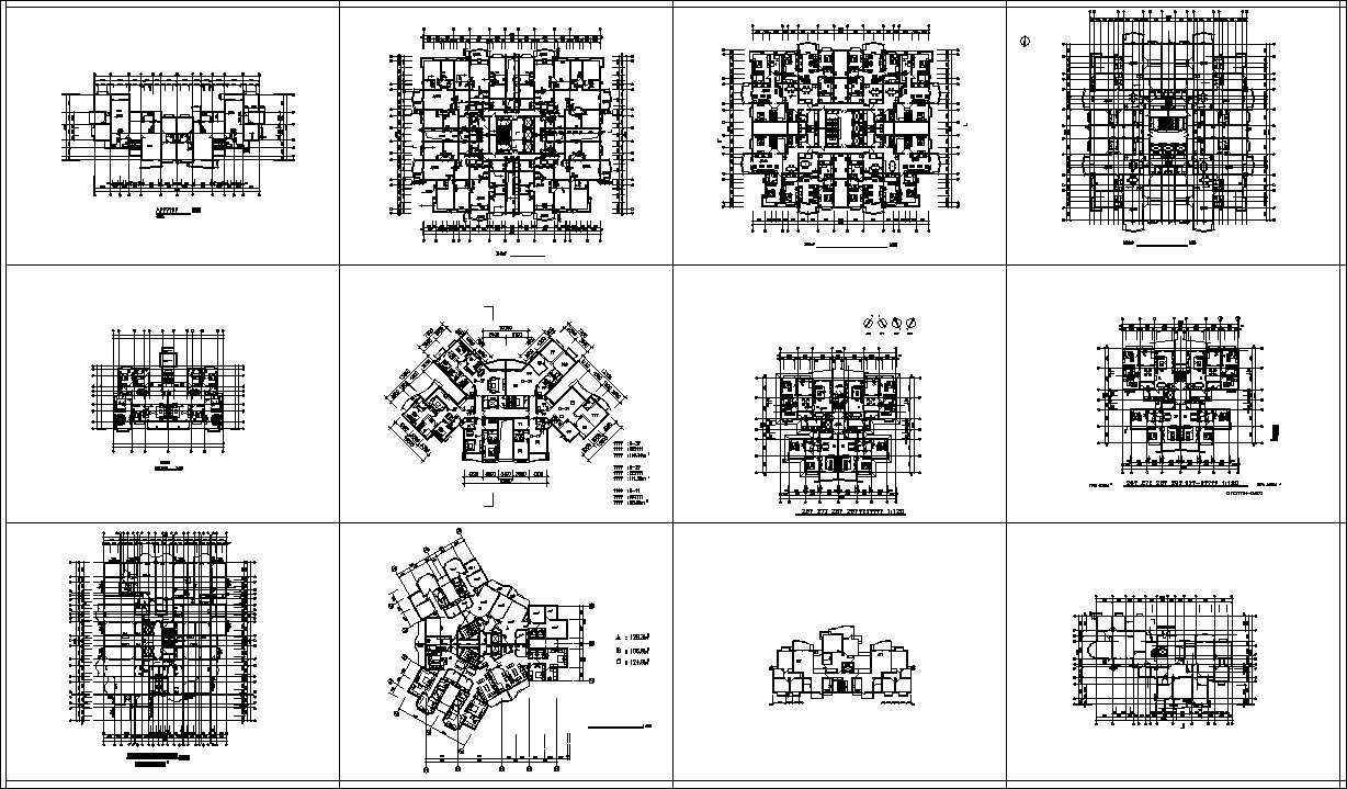 ★【Over 130+ Architecture Layout,Building Plan Design CAD Design,Details Collection】Residential Building Plan@Autocad Blocks,Drawings,CAD Details,Elevation - Image 8