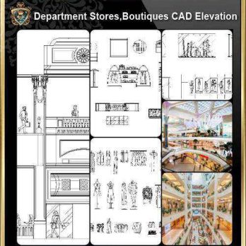 ★【Shopping Centers,Store CAD Design Elevation,Details Elevation Bundle】V.4@Shopping centers, department stores, boutiques, clothing stores, women's wear, men's wear, store design-Autocad Blocks,Drawings,CAD Details,Elevation