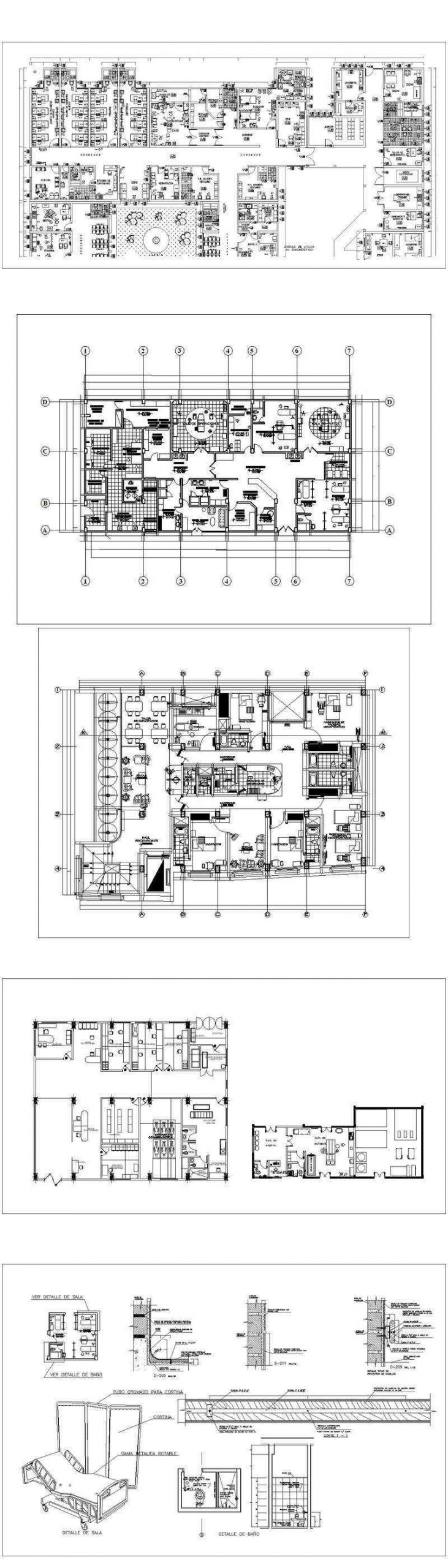 ★【Hospital, Medical equipment, ward equipment, Hospital beds,Hospital design,Treatment room CAD Design Drawings V.2】@Autocad Blocks,Drawings,CAD Details,Elevation - Image 2
