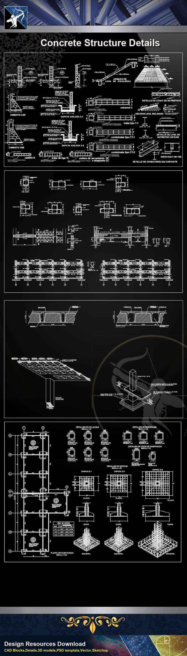 Concrete Structure CAD Details