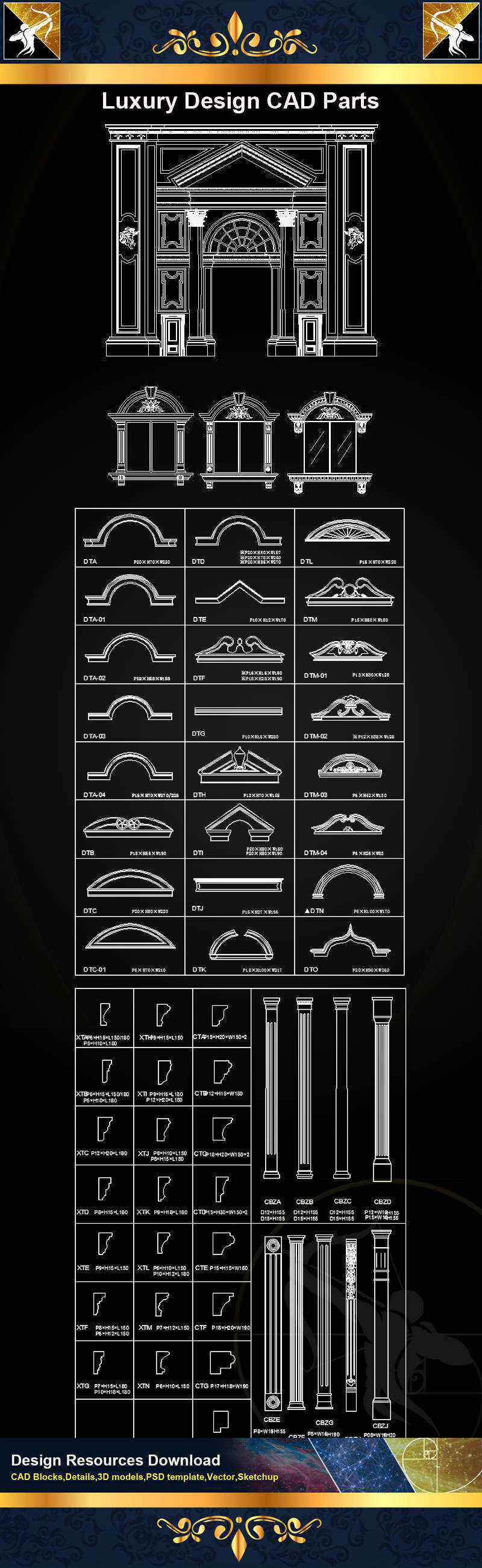★【Architecture Decoration Design Element CAD Blocks V.1】@Autocad Decoration Blocks,Drawings,CAD Details,Elevation