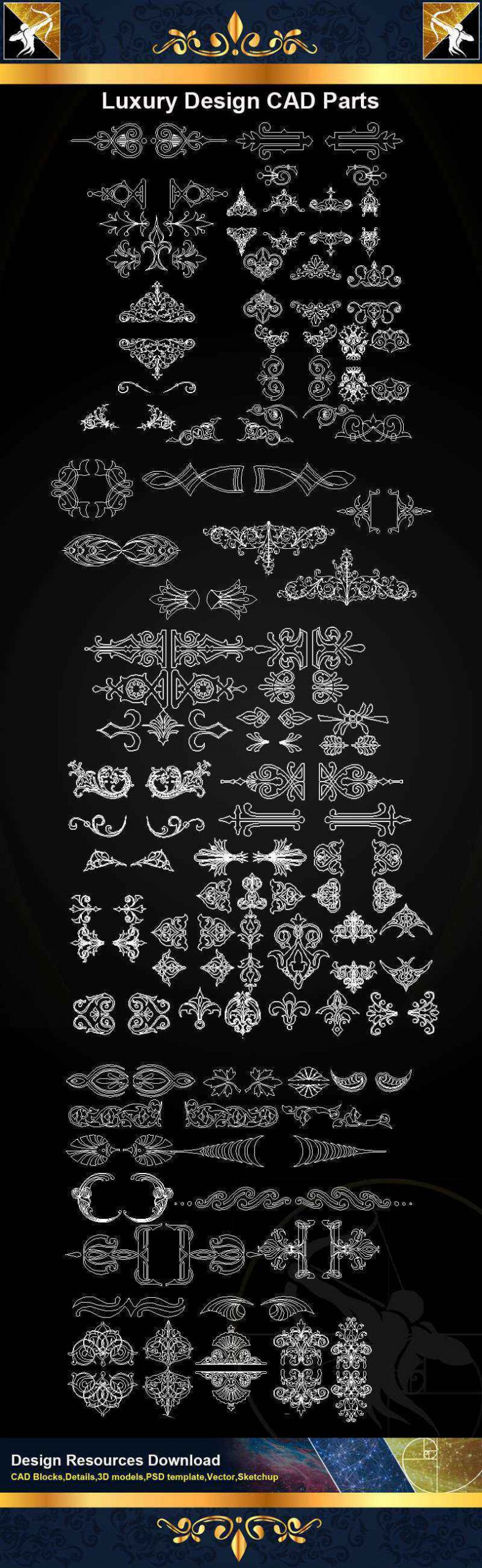 ★【Architecture Decoration Design Element CAD Blocks V.5】@Autocad Decoration Blocks,Drawings,CAD Details,Elevation - Image 2