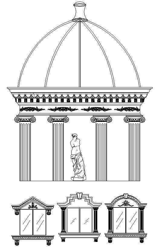 ★【Neoclassical Style Decor CAD Design Elements V.4】Neoclassical interior, Home decor,Traditional home decorating,Decoration - Image 5