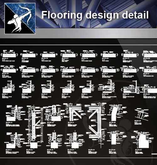 【Architecture CAD Details Collections】Flooring design detail cad files