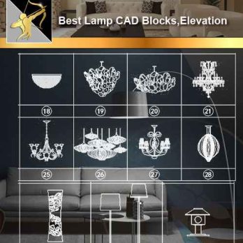 Lamp CAD Blocks