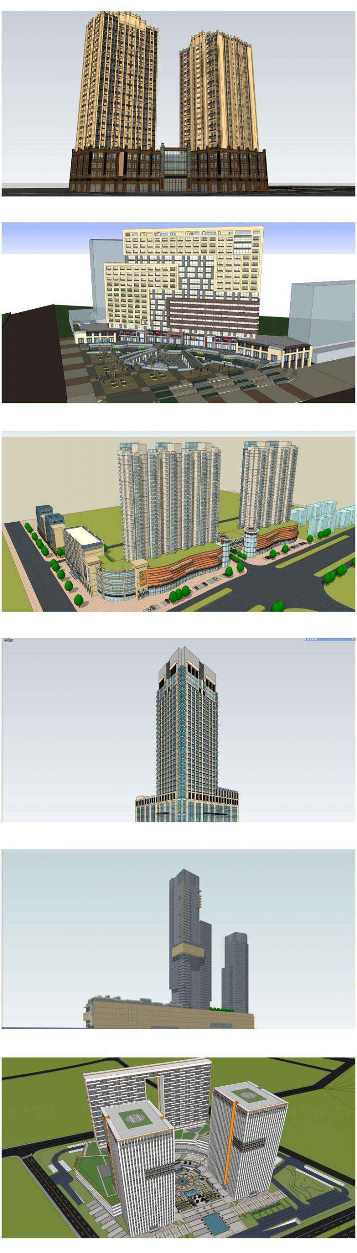 ★Best 20 Types of City,Residential Building Sketchup 3D Models Collection - Image 6