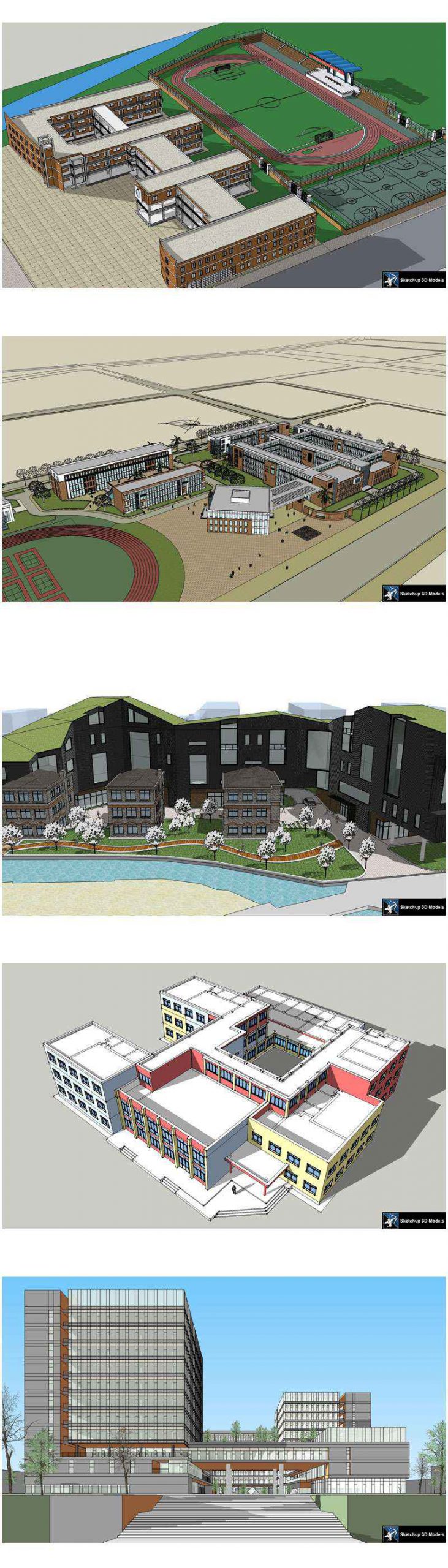 ★【Sketchup 3D Models】20 Types of School Sketchup 3D Models V.4 - Image 5