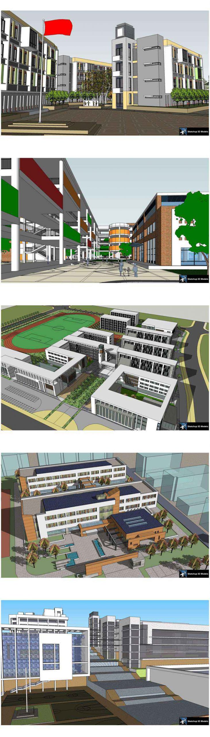 ★【Sketchup 3D Models】20 Types of School Sketchup 3D Models V.4 - Image 2