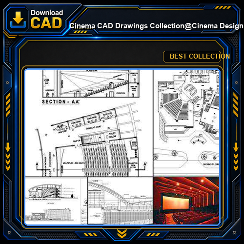 ★【Cinema CAD Drawings Collection】@Cinema Design,Autocad Blocks,Cinema Details,Cinema Section,Cinema elevation design drawings