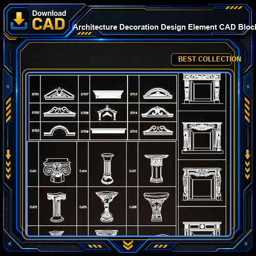 ★【Architecture Decoration Design Element CAD Blocks V.6】@Autocad Decoration Blocks,Drawings,CAD Details,Elevation