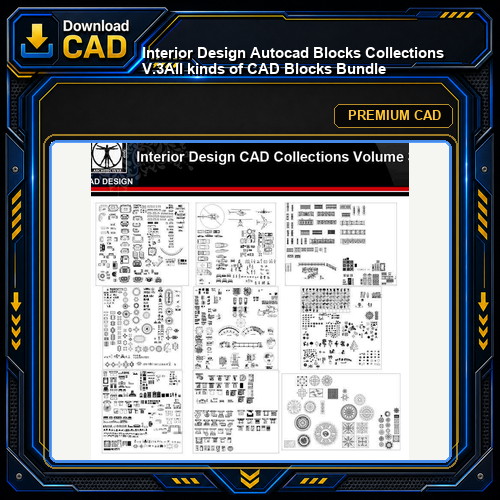 ★【Interior Design Autocad Blocks Collections V.3】All kinds of CAD Blocks Bundle