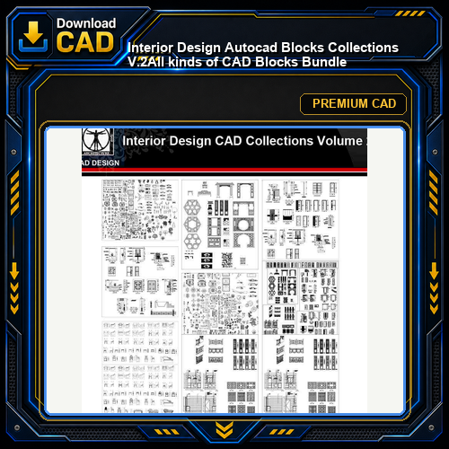 ★【Interior Design Autocad Blocks Collections V.2】All kinds of CAD Blocks Bundle