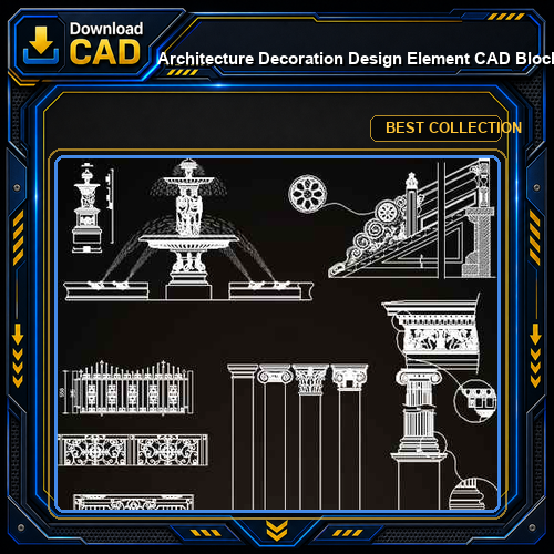 ★【Architecture Decoration Design Element CAD Blocks V.3】@Autocad Decoration Blocks,Drawings,CAD Details,Elevation