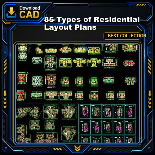 【85 Types of Residential Layout Plans】 (Best Recommanded!!)