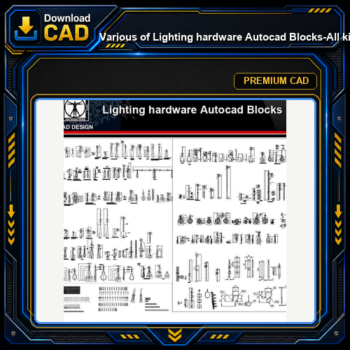 ★【Various of Lighting hardware Autocad Blocks】-All kinds of Lighting Autocad Blocks Collection