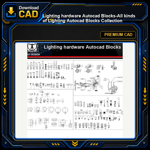 ★【Lighting hardware Autocad Blocks】-All kinds of Lighting Autocad Blocks Collection