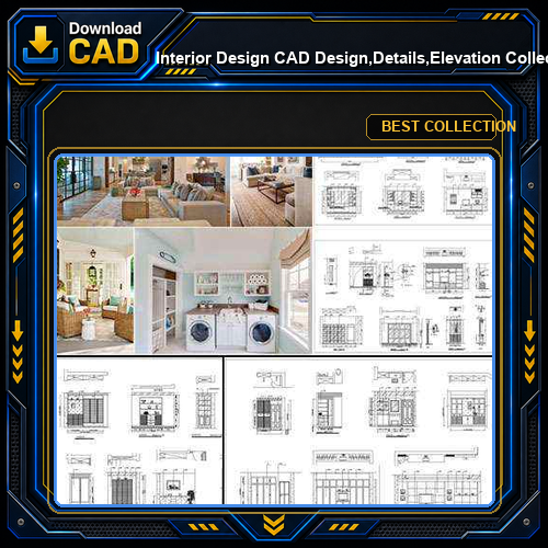 ★【Interior Design CAD Design,Details,Elevation Collection】Residential Building,Living room,Bedroom,Restroom,Decoration@Autocad Blocks,Drawings,CAD Details,Elevation
