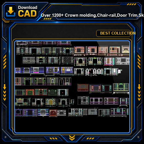 Over 1200+ Crown molding,Chair-rail,Door Trim,Skirting Board,Corner Post,Plain Molding