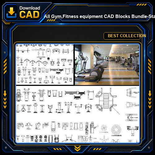 ★【All Gym,Fitness equipment CAD Blocks Bundle-Stadium,Gymnasium, playground, sports hall】@Gem CAD Blocks,Autocad Blocks,Drawings,CAD Details