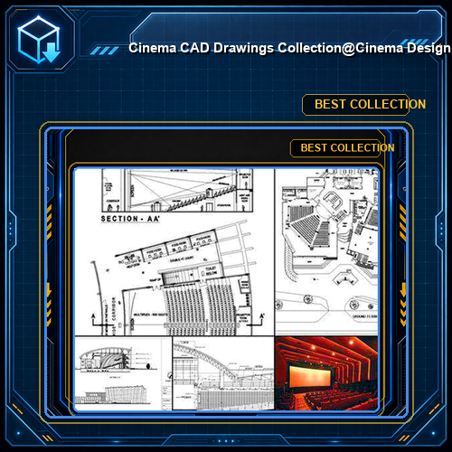 ★【Cinema CAD Drawings Collection】@Cinema Design,Autocad Blocks,Cinema Details,Cinema Section,Cinema elevation design drawings