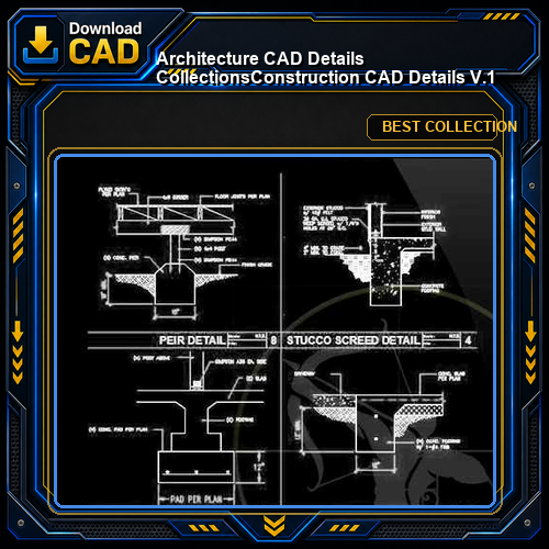 【Architecture CAD Details Collections】Construction CAD Details V.1