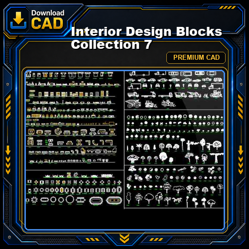 Interior Design Blocks Collection 7