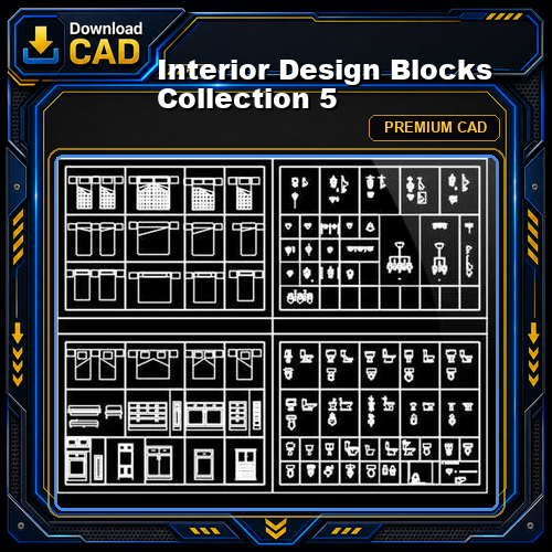 Interior Design Blocks Collection 5