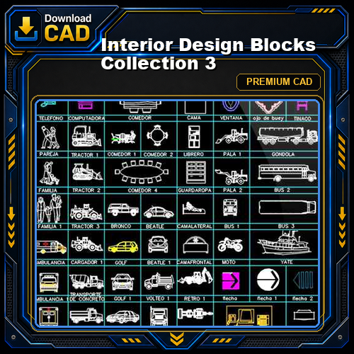 Interior Design Blocks Collection 3