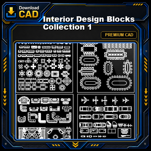 Interior Design Blocks Collection 1