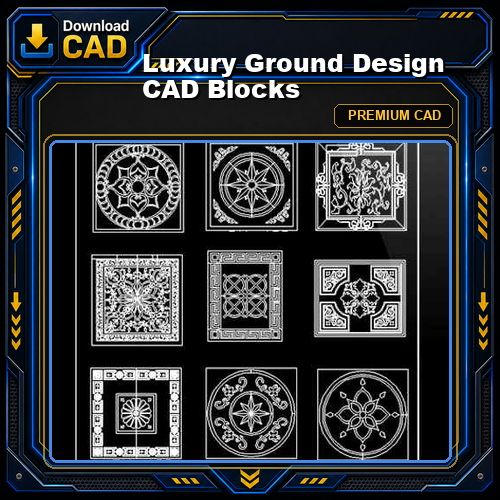Luxury Ground Design CAD Blocks