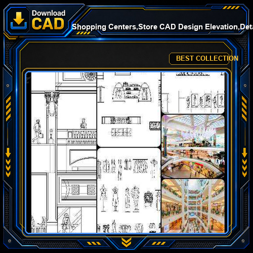 ★【Shopping Centers,Store CAD Design Elevation,Details Elevation Bundle】V.4@Shopping centers, department stores, boutiques, clothing stores, women's wear, men's wear, store design-Autocad Blocks,Drawings,CAD Details,Elevation