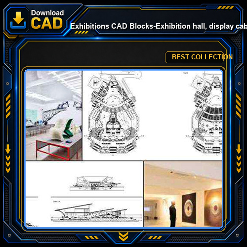 ★【Exhibitions CAD Blocks-Exhibition hall, display cabinet, display stand, exhibition design】@CAD Blocks,Autocad Blocks,Drawings,Details