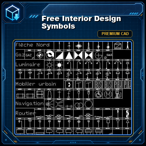Free Interior Design Symbols