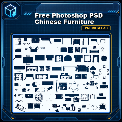 Free Photoshop PSD Chinese Furniture