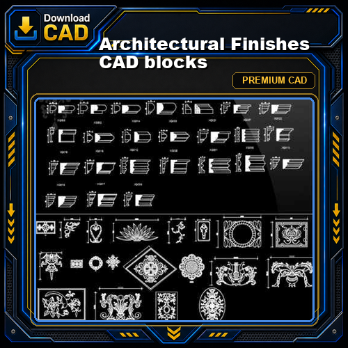 Architectural Finishes CAD blocks