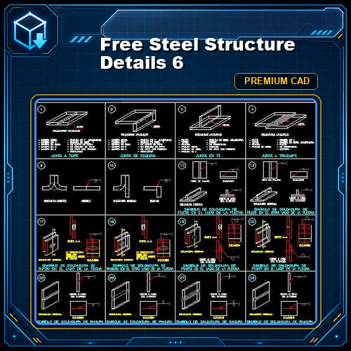 Free Steel Structure Details 6