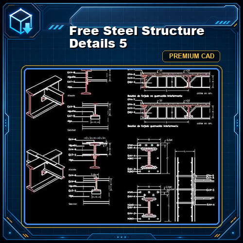 Free Steel Structure Details 5