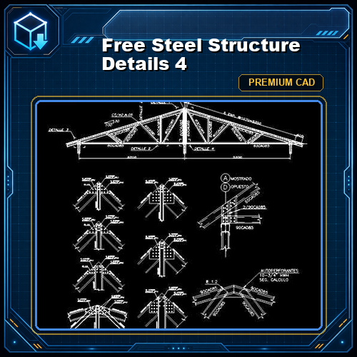 Free Steel Structure Details 4