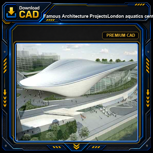 💎【Famous Architecture Projects】London aquatics center Sketchup 3d model-Zaha hadid architecture