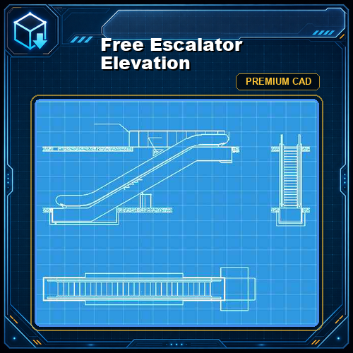Free Escalator Elevation