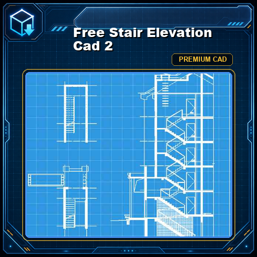 Free Stair Elevation Cad 2